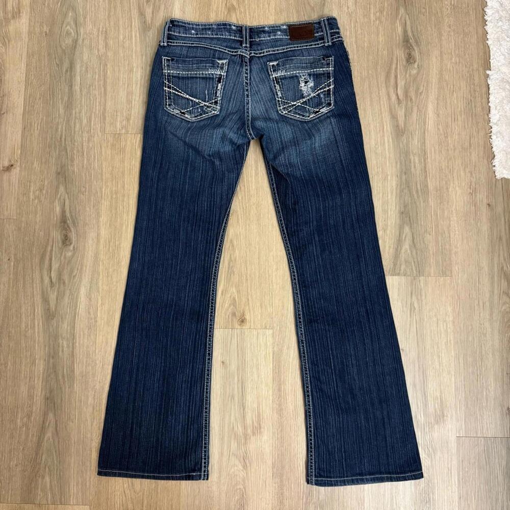 1193 Buckle BKE Madison Flare Jeans 27R Low Rise Stretch